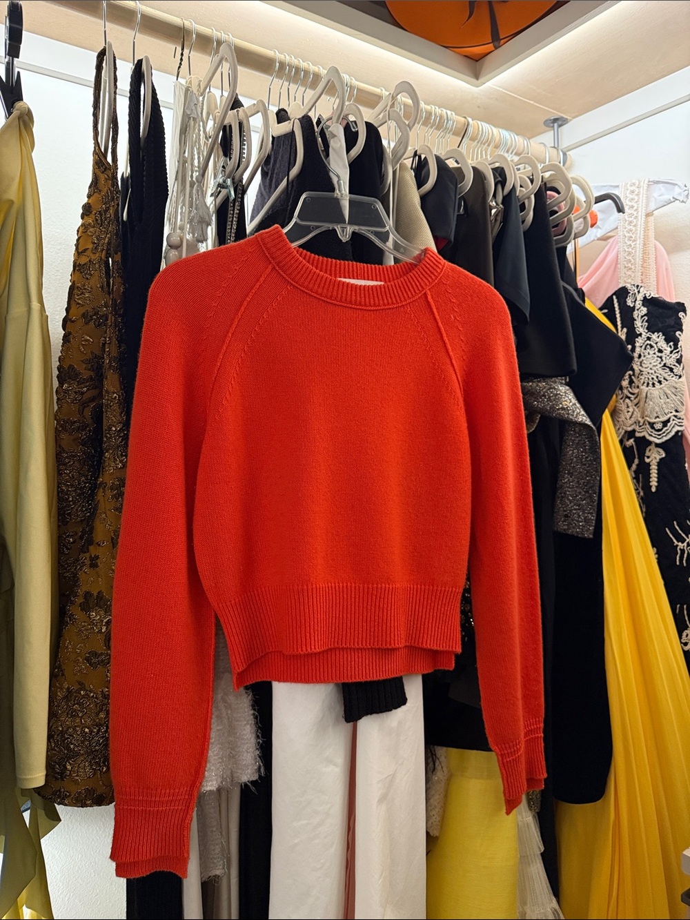 Helmut Lang Vibrant Red Crewneck Sweater